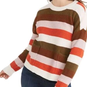 Patch Pocket Pullover Sweater in Walton Stripe